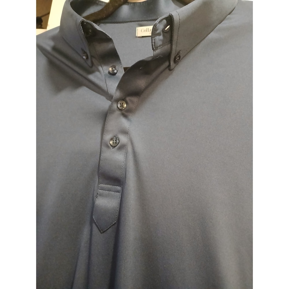 Two Collars and Co Polo shirt Mens 2XL Navy And Pink  Button Down Collar EUC - Picture 8 of 8